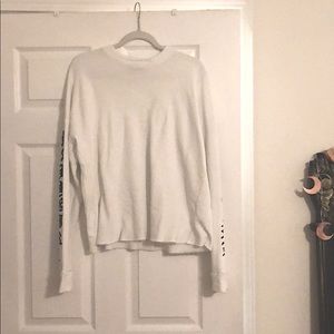 Baby girl print white sweatshirt